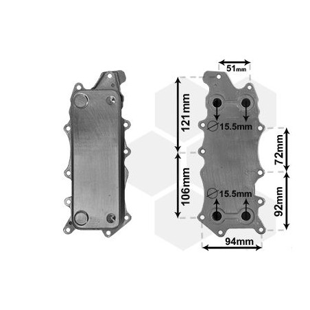 Radiateur huile pour moteur