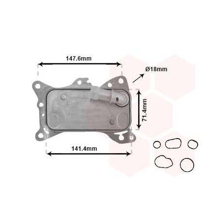 Radiateur huile pour moteur