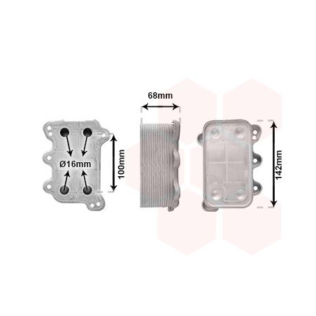 Radiateur huile pour moteur