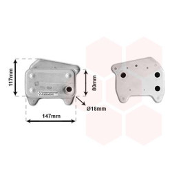 Radiateur huile pour moteur