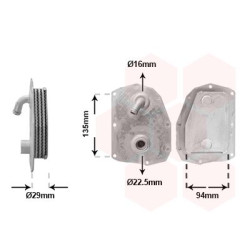 Radiateur huile pour moteur