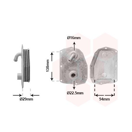 Radiateur huile pour moteur