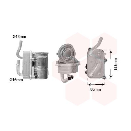 Radiateur huile pour moteur