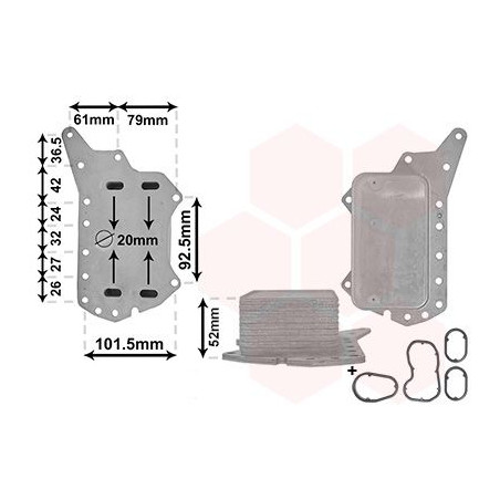 Radiateur huile pour moteur