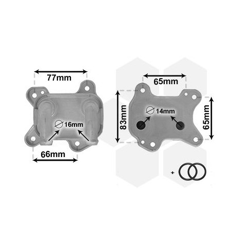 Radiateur huile pour moteur