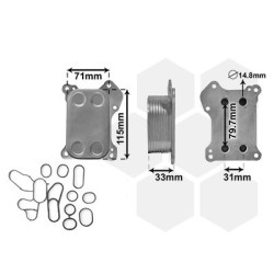 Radiateur huile pour moteur