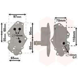 Radiateur huile pour moteur