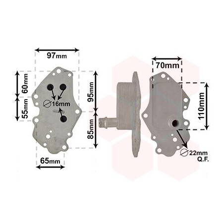 Radiateur huile pour moteur