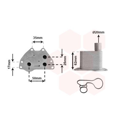 Radiateur huile pour moteur