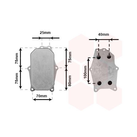 Radiateur huile pour moteur