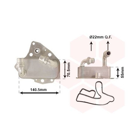 Radiateur huile pour moteur