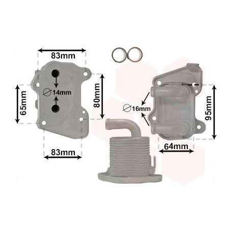Radiateur huile pour moteur