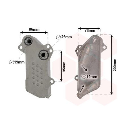 Radiateur huile pour moteur