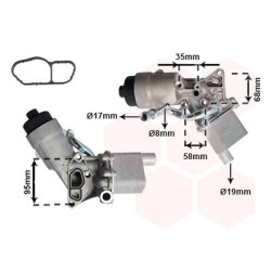 Radiateur huile pour moteur