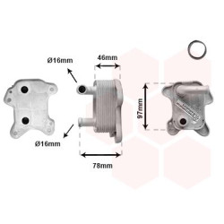 Radiateur huile pour moteur