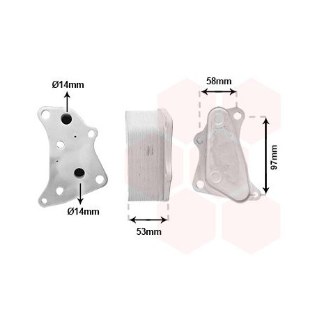 Radiateur huile pour moteur