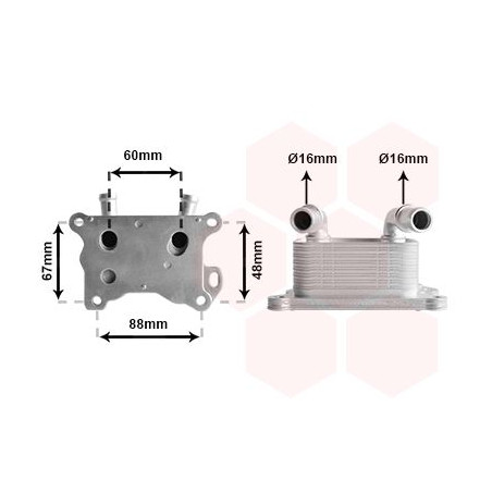 Radiateur huile pour moteur