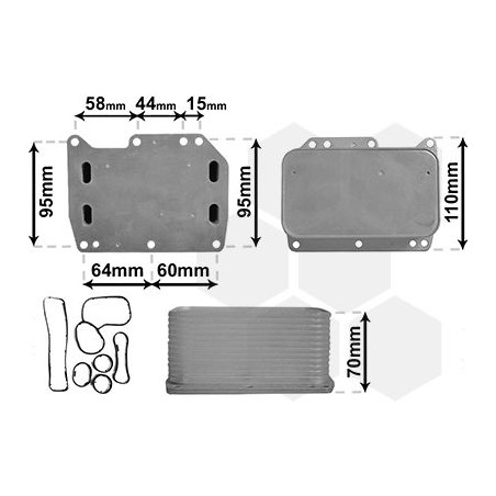 Radiateur huile pour moteur