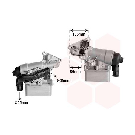 Radiateur huile pour moteur