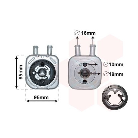 Radiateur huile pour moteur
