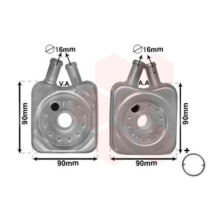 Radiateur huile pour moteur