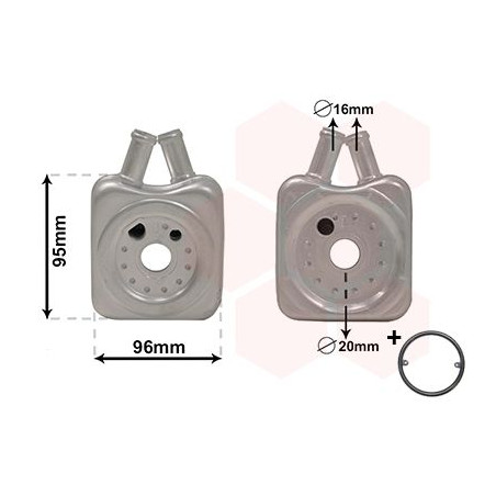 Radiateur huile pour moteur
