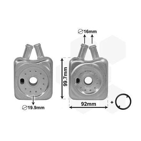 Radiateur huile pour moteur