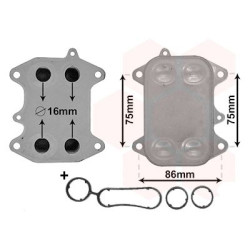 Radiateur huile pour moteur