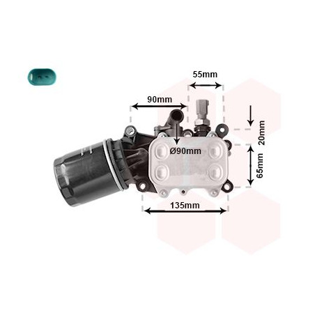Radiateur huile pour moteur