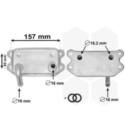 Radiateur huile pour moteur