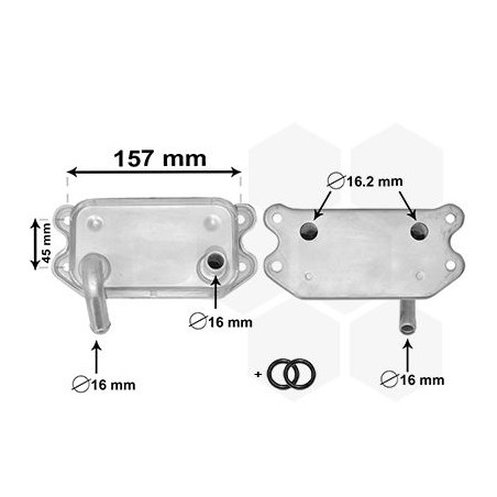 Radiateur huile pour moteur