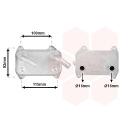 Radiateur huile pour moteur