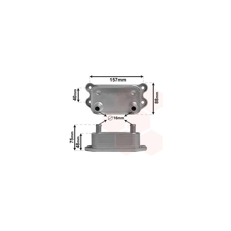 Radiateur huile pour moteur