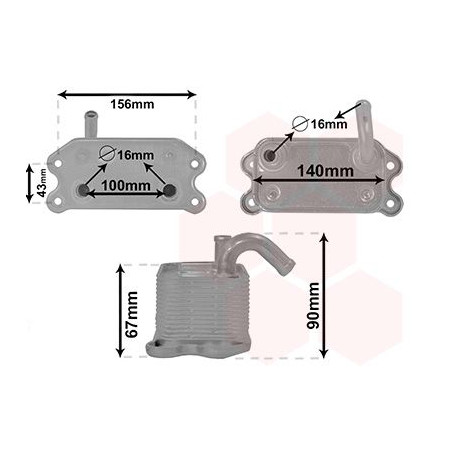 Radiateur huile pour moteur