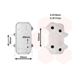 Radiateur huile pour moteur