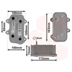 Radiateur huile pour moteur