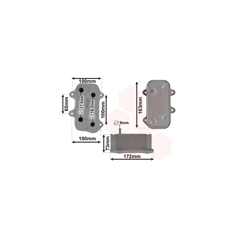 Radiateur huile pour moteur