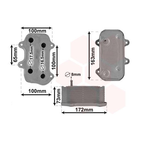 Radiateur huile pour moteur