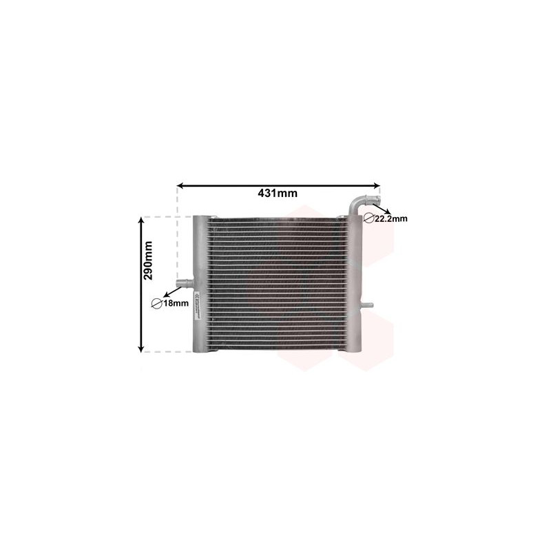 Radiateur pour intercooler refroidi à eau