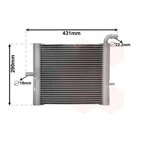 Radiateur pour intercooler refroidi à eau