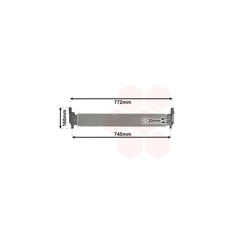 Radiateur pour intercooler refroidi à eau