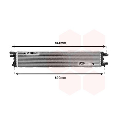 Radiateur pour intercooler refroidi à eau