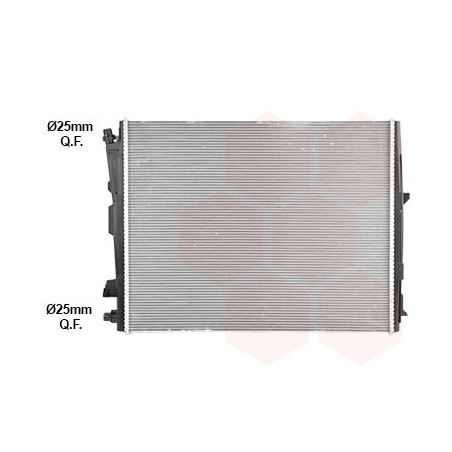 Radiateur pour intercooler refroidi à eau