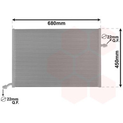 Radiateur pour intercooler refroidi à eau