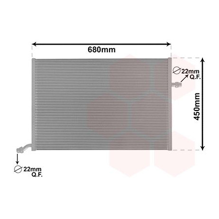 Radiateur pour intercooler refroidi à eau