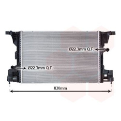 Radiateur pour intercooler refroidi à eau