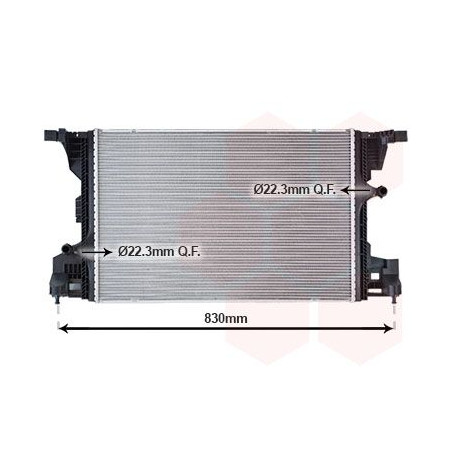 Radiateur pour intercooler refroidi à eau