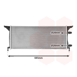 Radiateur pour intercooler refroidi à eau