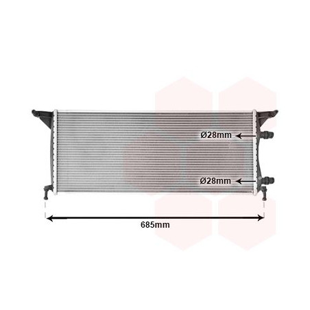 Radiateur pour intercooler refroidi à eau