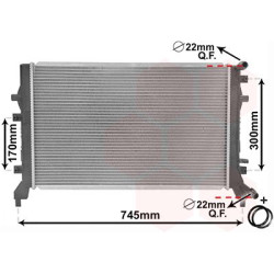 Radiateur pour intercooler refroidi à eau